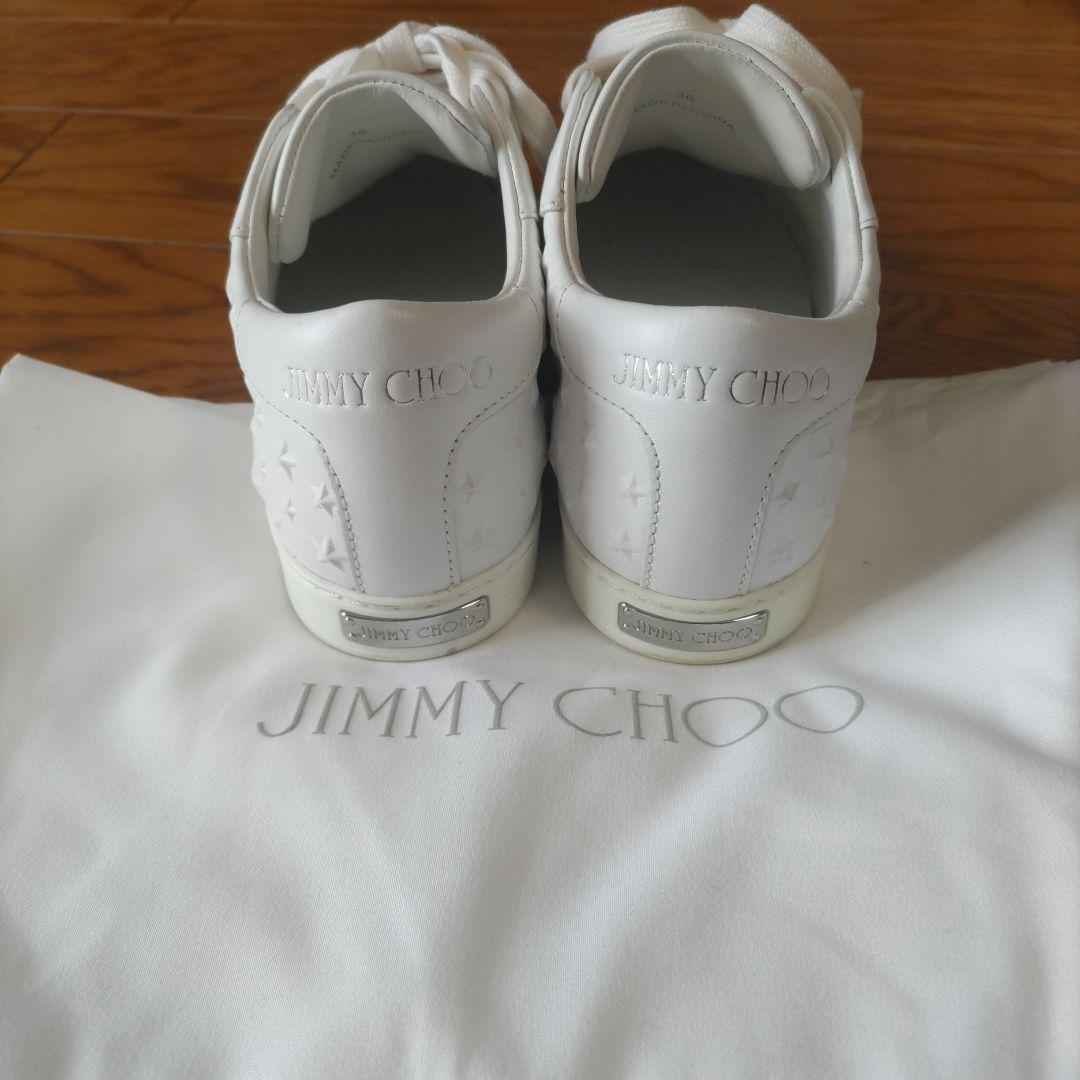 JIMMY CHOO 星型スタッズ ホワイトスニーカー