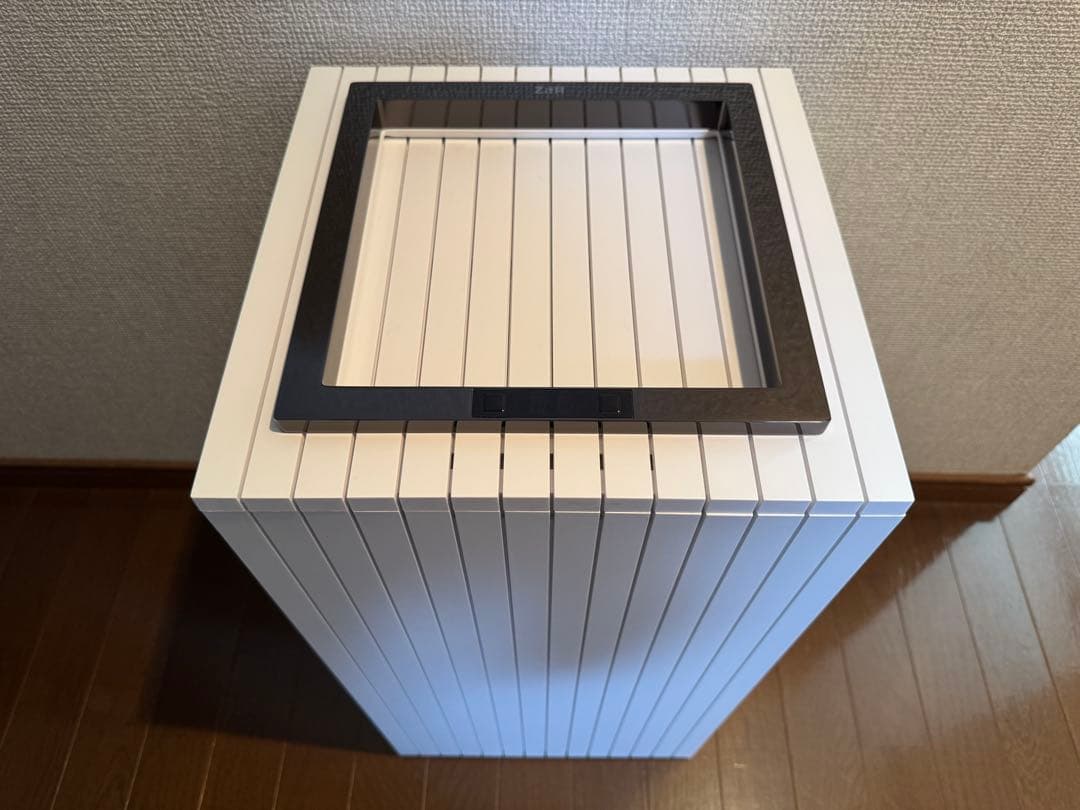 【美品】ZitA SQUARE ホワイト 自動ゴミ箱 キャスター&消臭剤付
