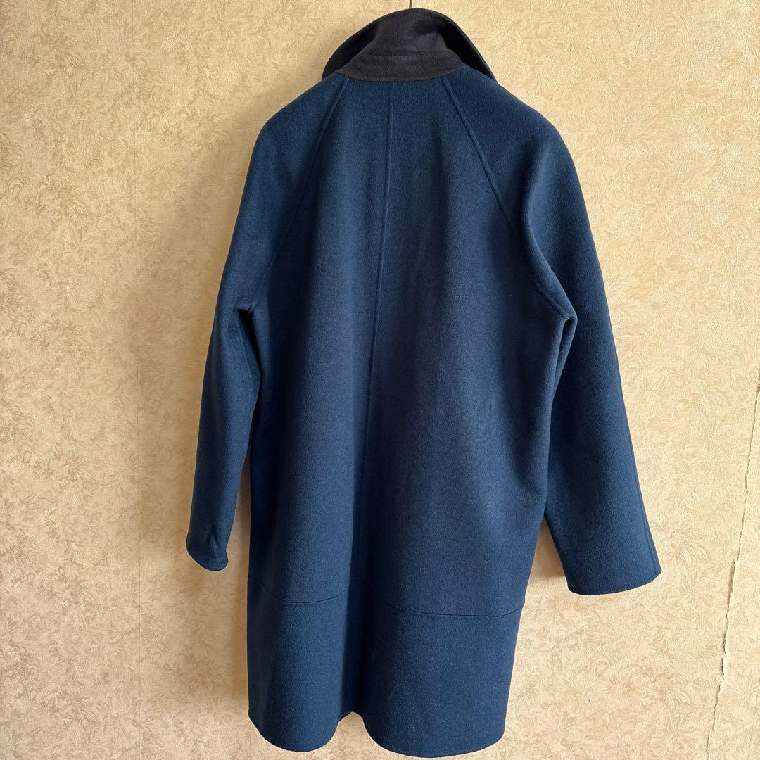 TSEセイ一重仕立てカシミヤ100% ロングステンカラーコート L