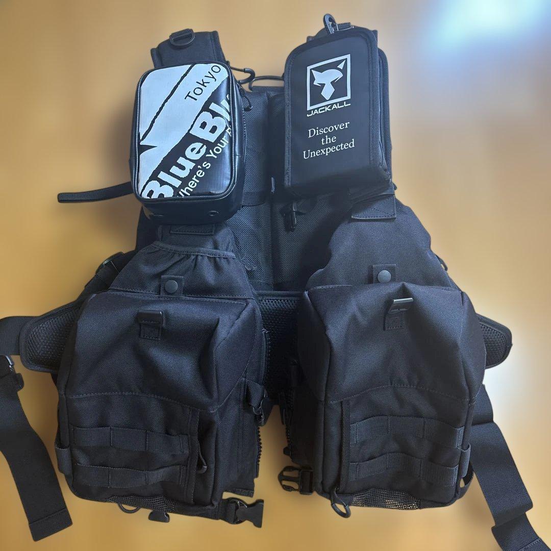 ジャッカル バーサタイルゲームベスト ブラック JACKALL