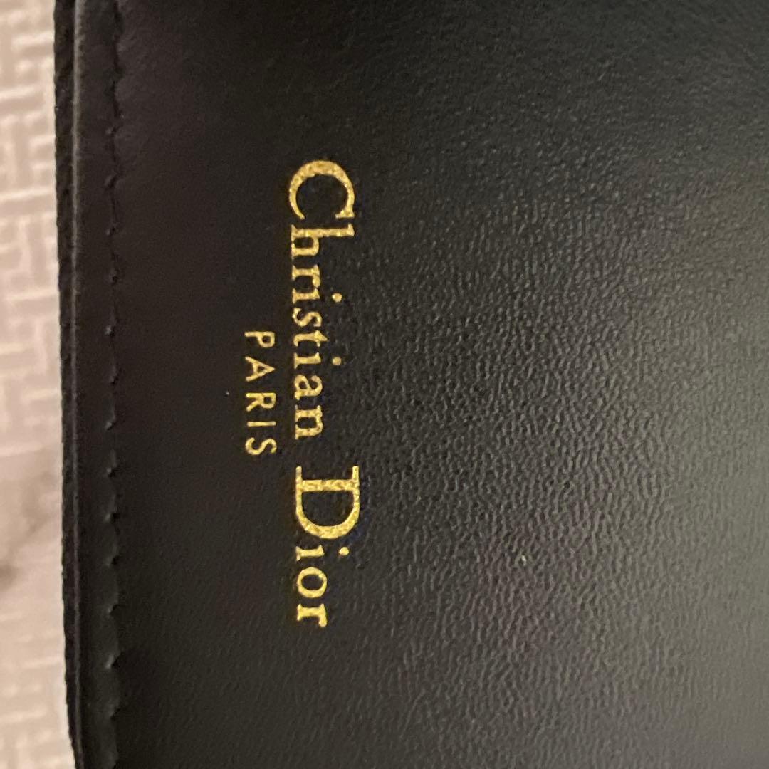 最終価格 Dior ブラック 二つ折り財布 キルティング