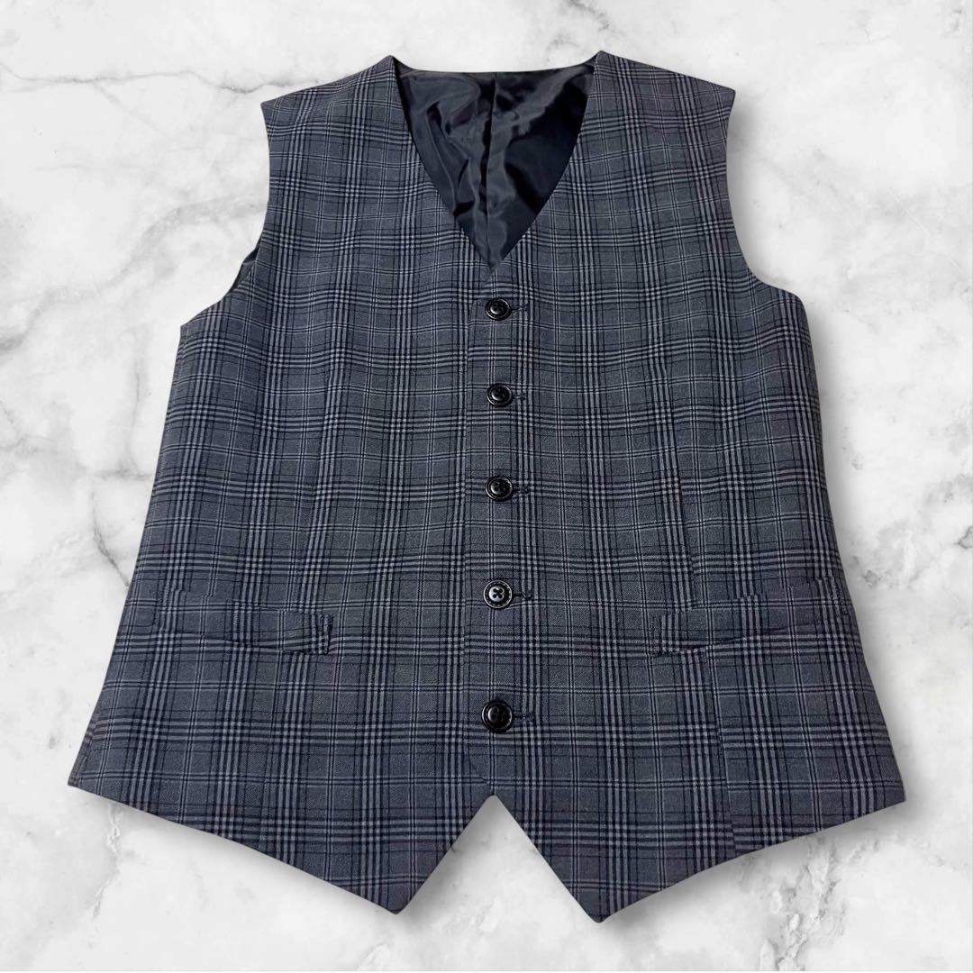 【美品】CHOPINフォーマルスーツ170男子　黒　スリーピース卒業式、発表会