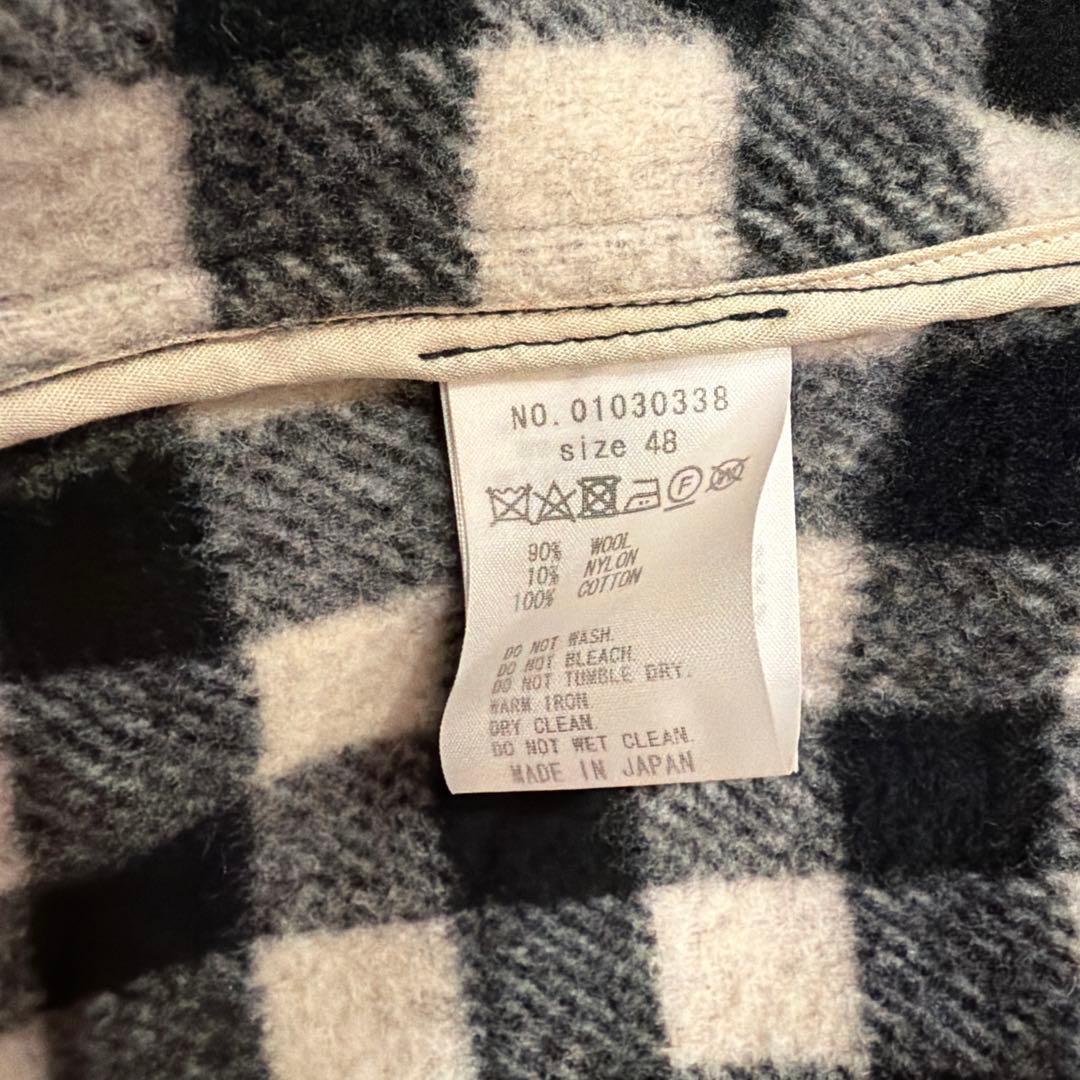 FACTOTUM ウール混合 ダッフルコート 黒