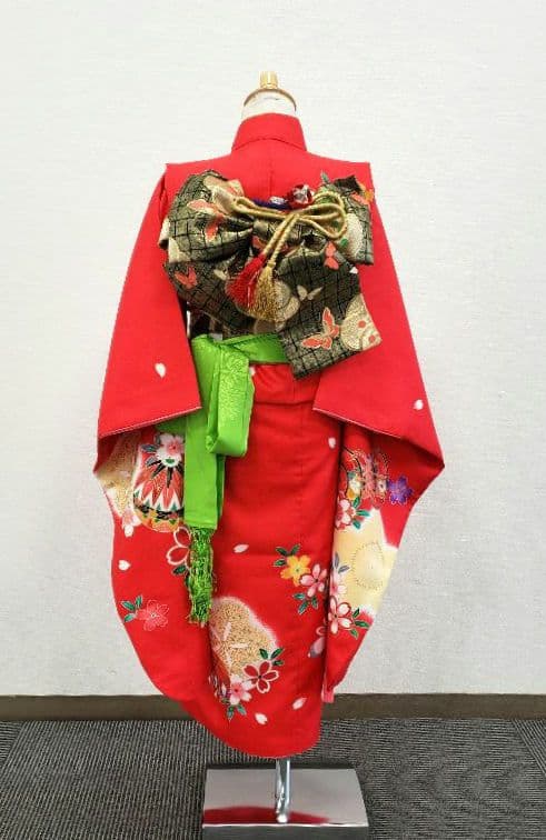 七五三　7歳　120cm　ポリエステル　 つくり帯