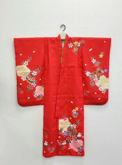 七五三　7歳　120cm　ポリエステル　 つくり帯