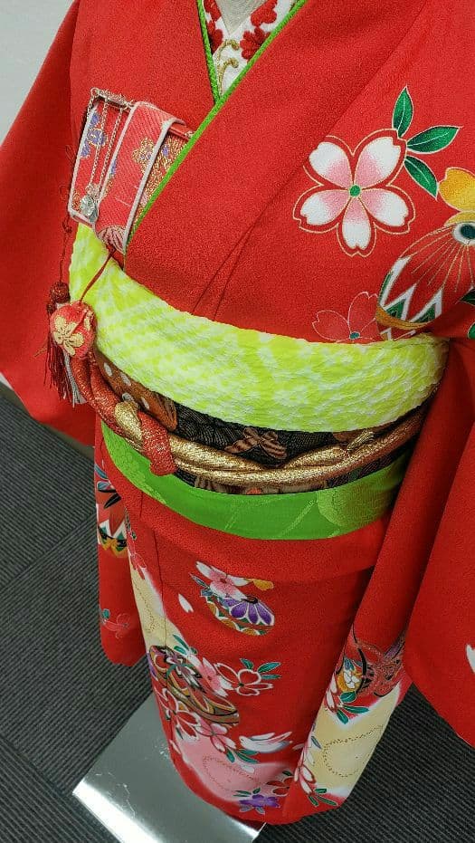 七五三　7歳　120cm　ポリエステル　 つくり帯