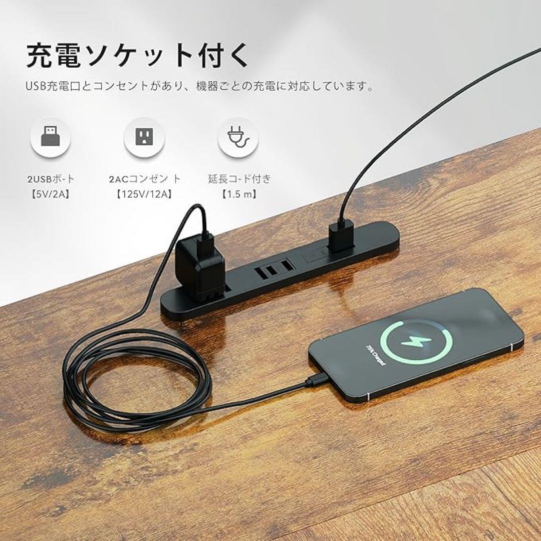 L字型パソコンデスク ブラウン