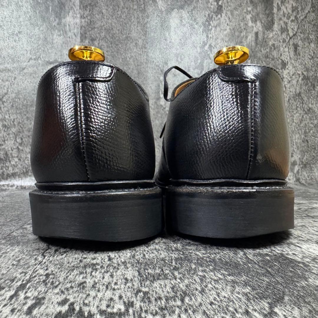 【美品】グラッドハンド × リーガル 643S ポストマン 黒 シボ革 28cm