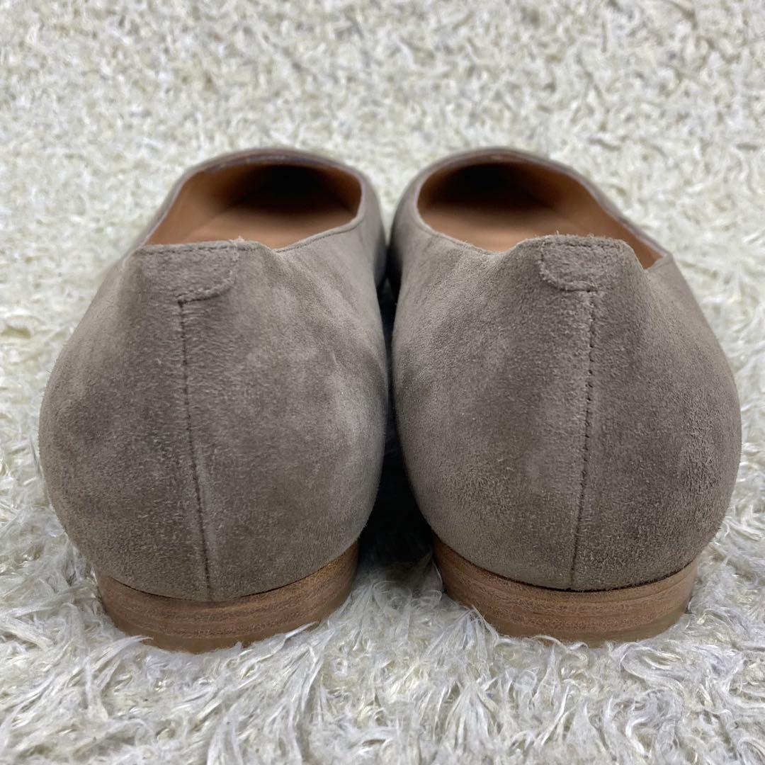 『未使用級』ペリーコ アネッリ フラットパンプス 型押し スエード　39