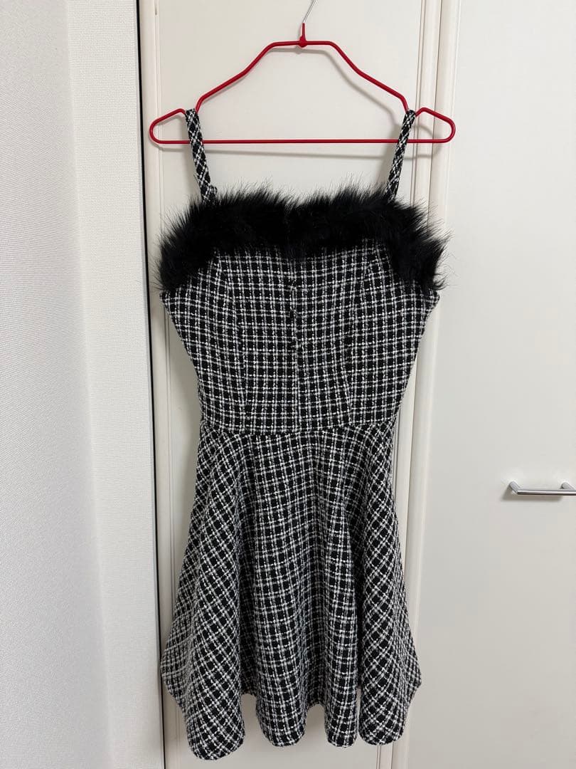 【値下げ中】ミシェルマカロン フェザーツイードニットセットワンピース