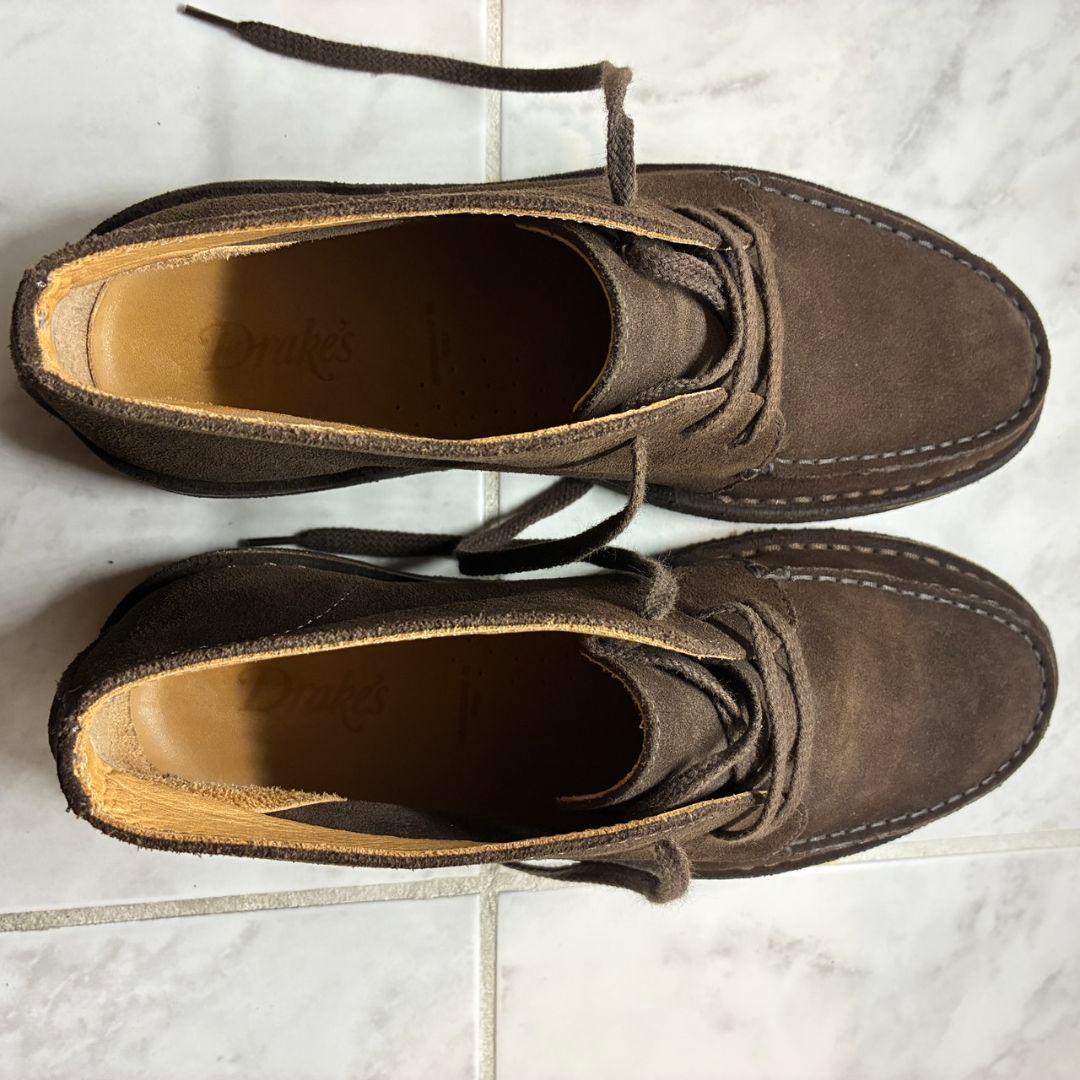 ドレイクス Drake's クロスビースエードチャッカブーツ 007モデル