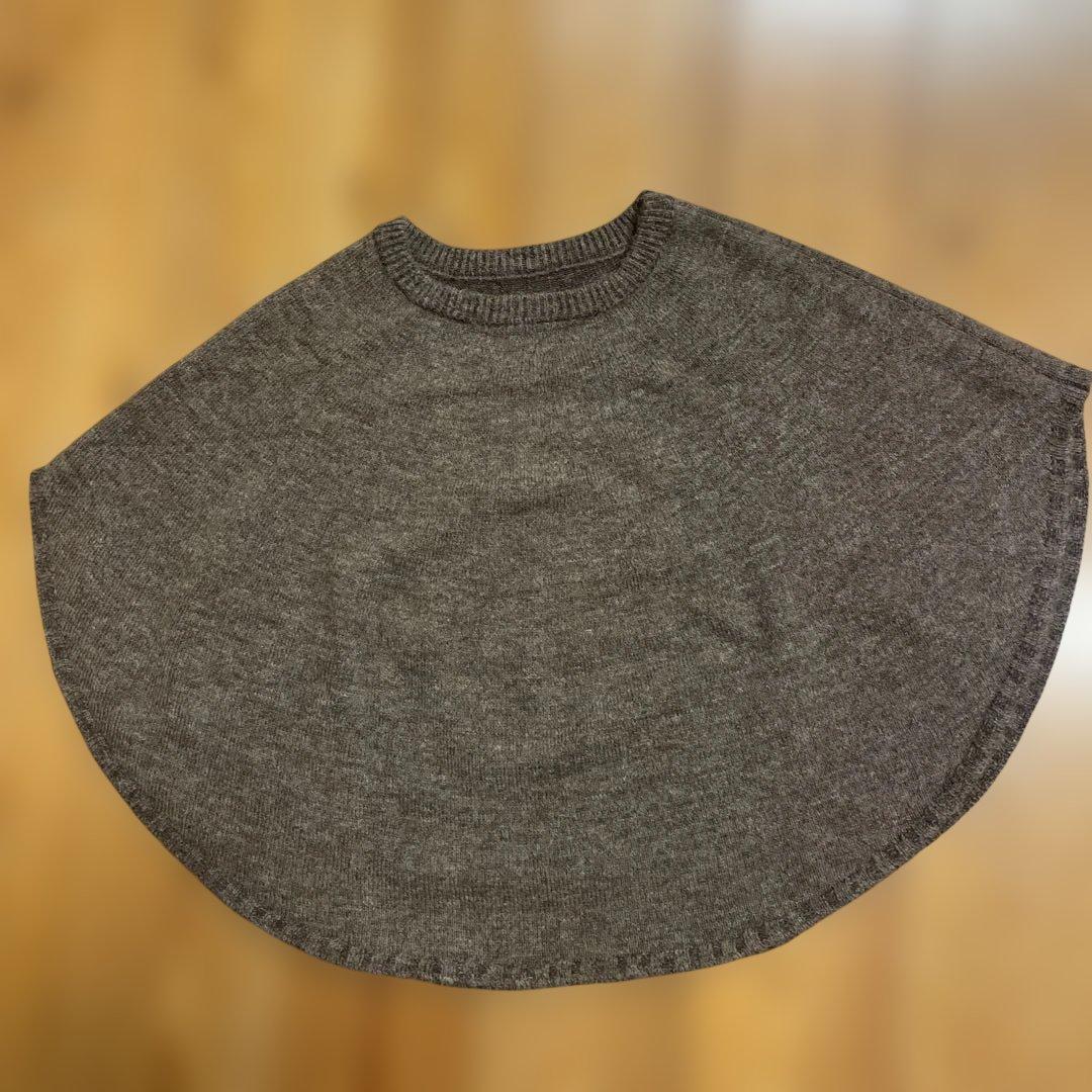 中川政七商店　ウールポンチョケープ茶色