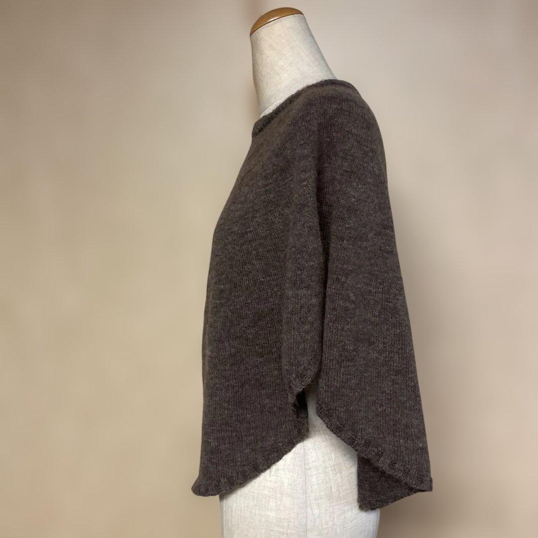 中川政七商店　ウールポンチョケープ茶色