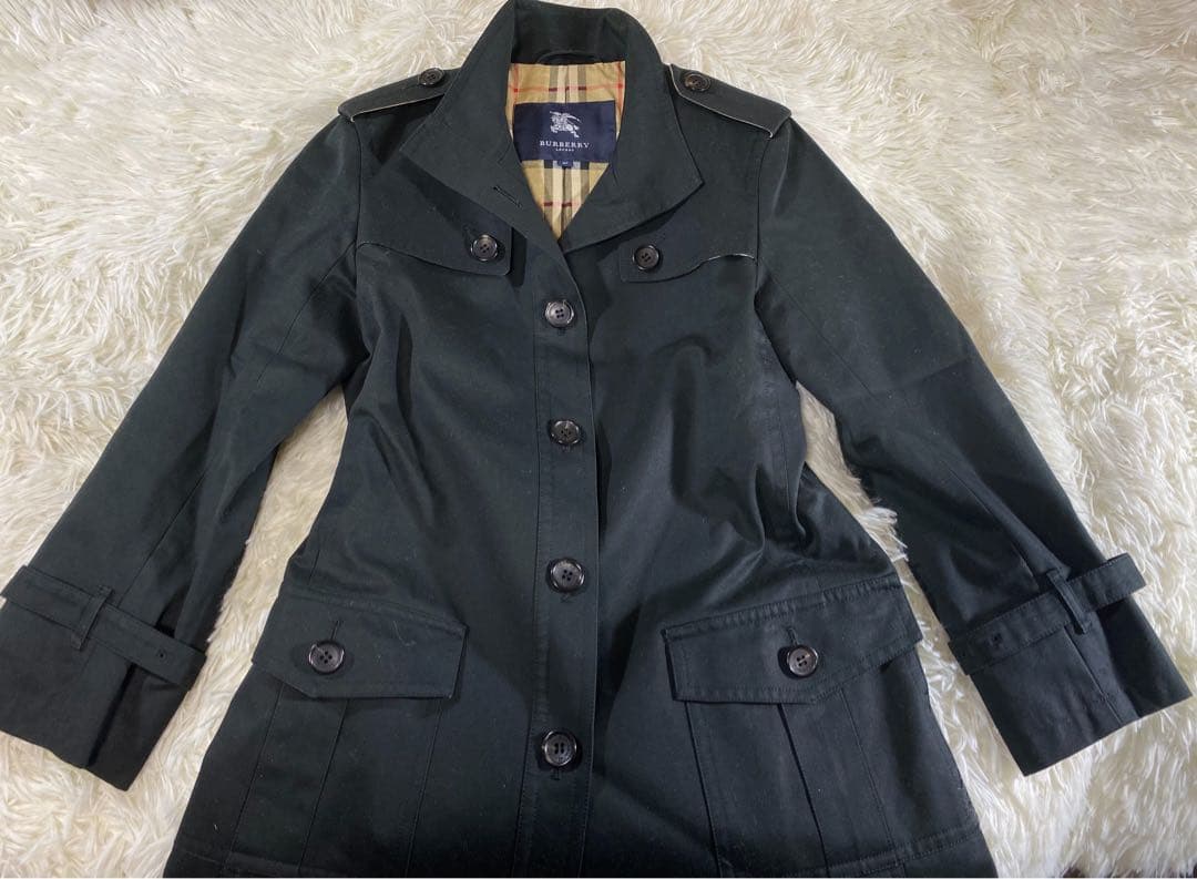BURBERRY LONDONノバチェック トレンチコート 黒 size40
