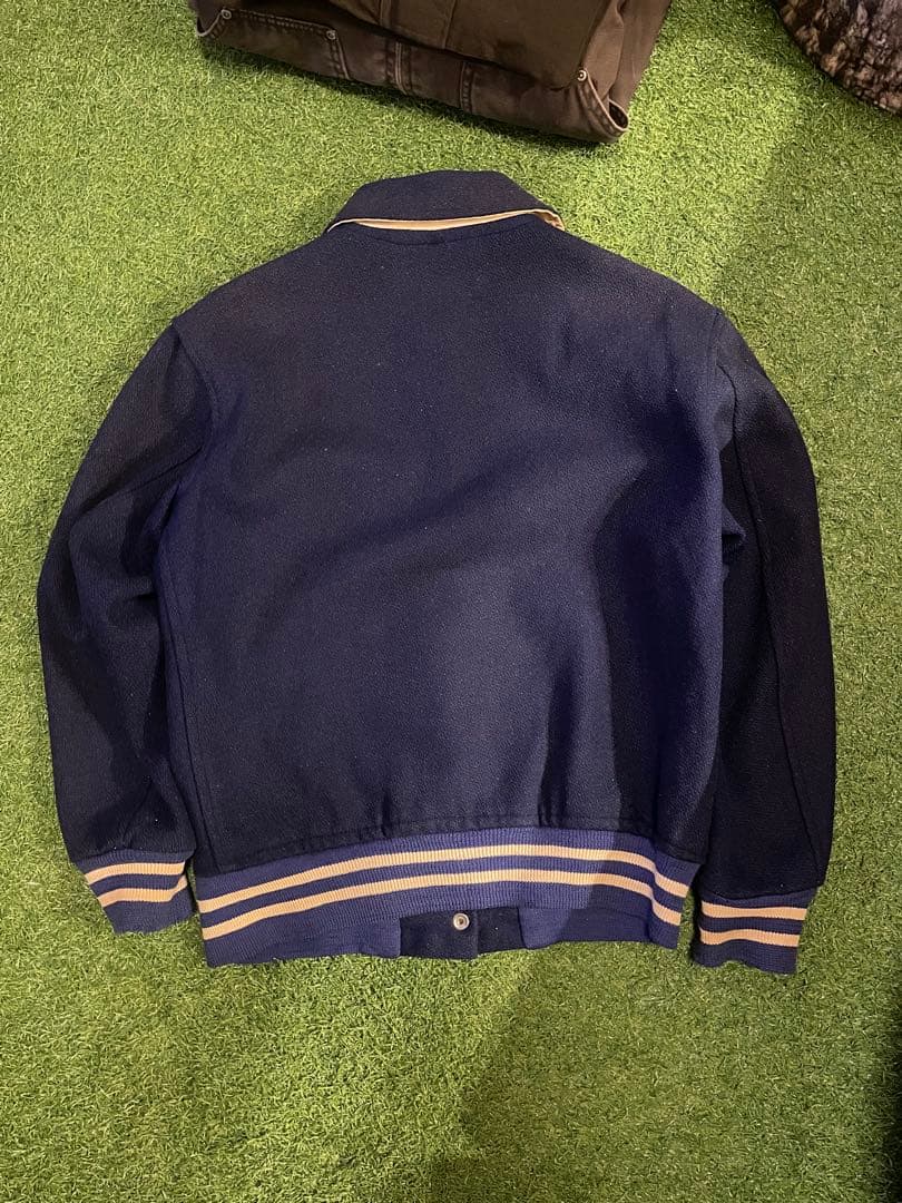 姫丸鰹節虫 vintageネイビー スタジャン 60s