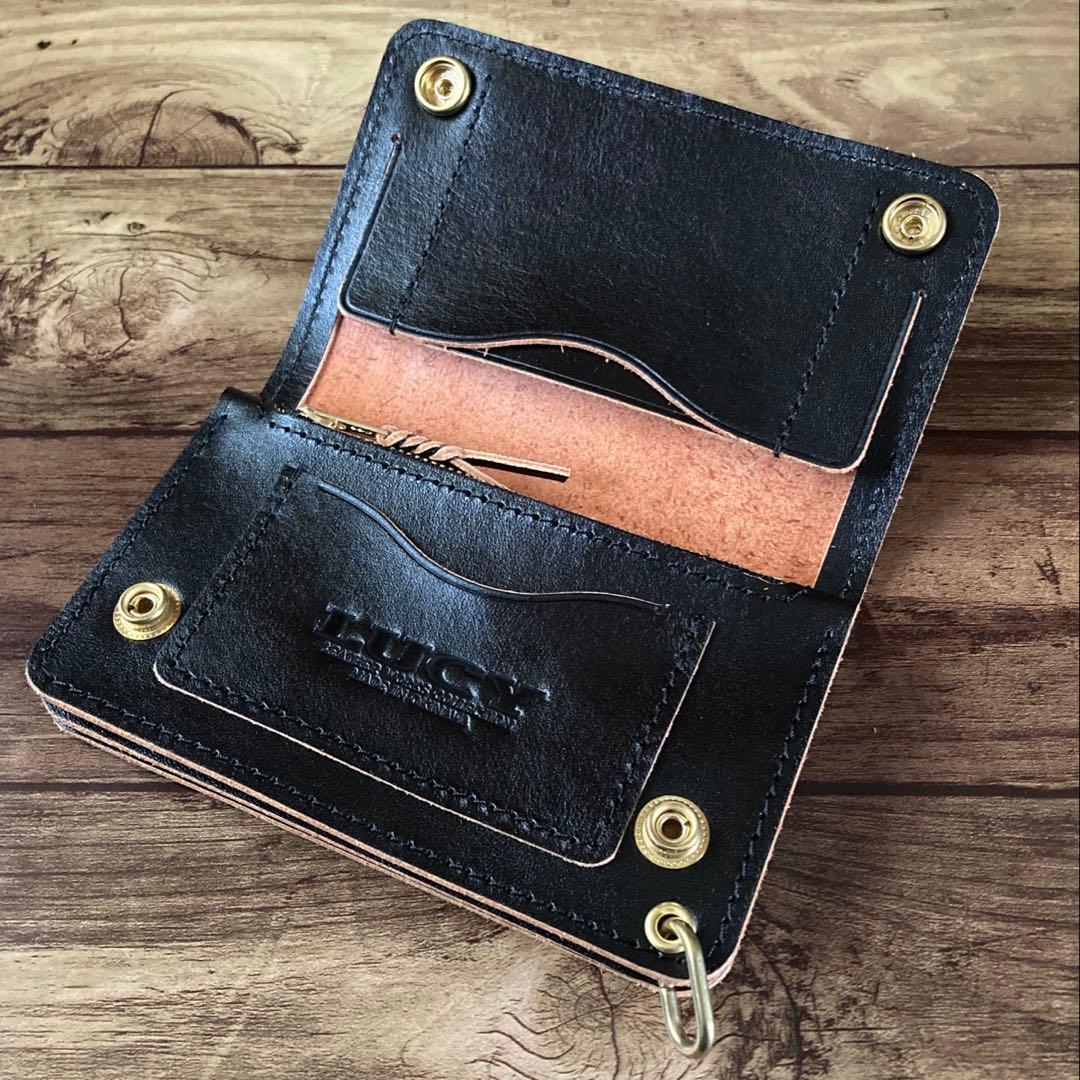 【天然水】ホースバット ミドルトラッカーウォレット【お札を折らずに収納】