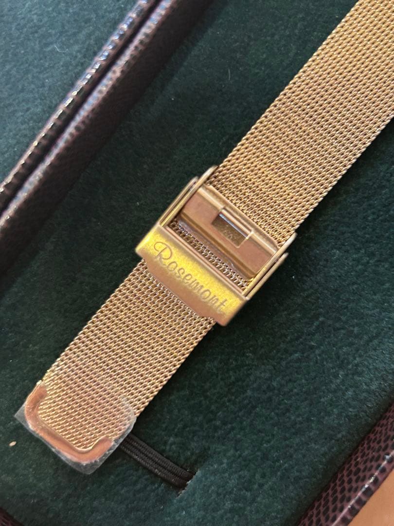 Rosemont アナログ時計 ゴールド　メッシュ