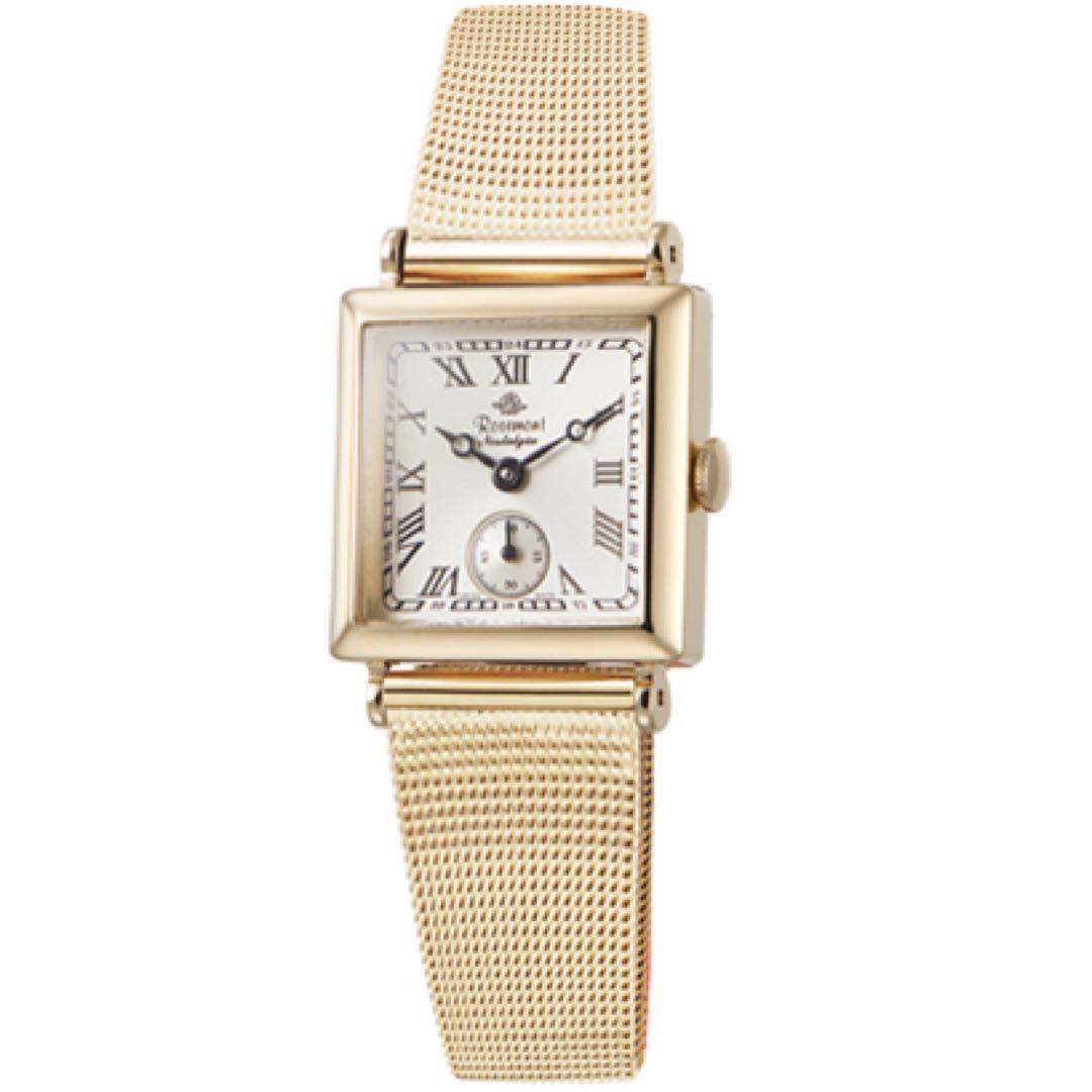 Rosemont アナログ時計 ゴールド　メッシュ