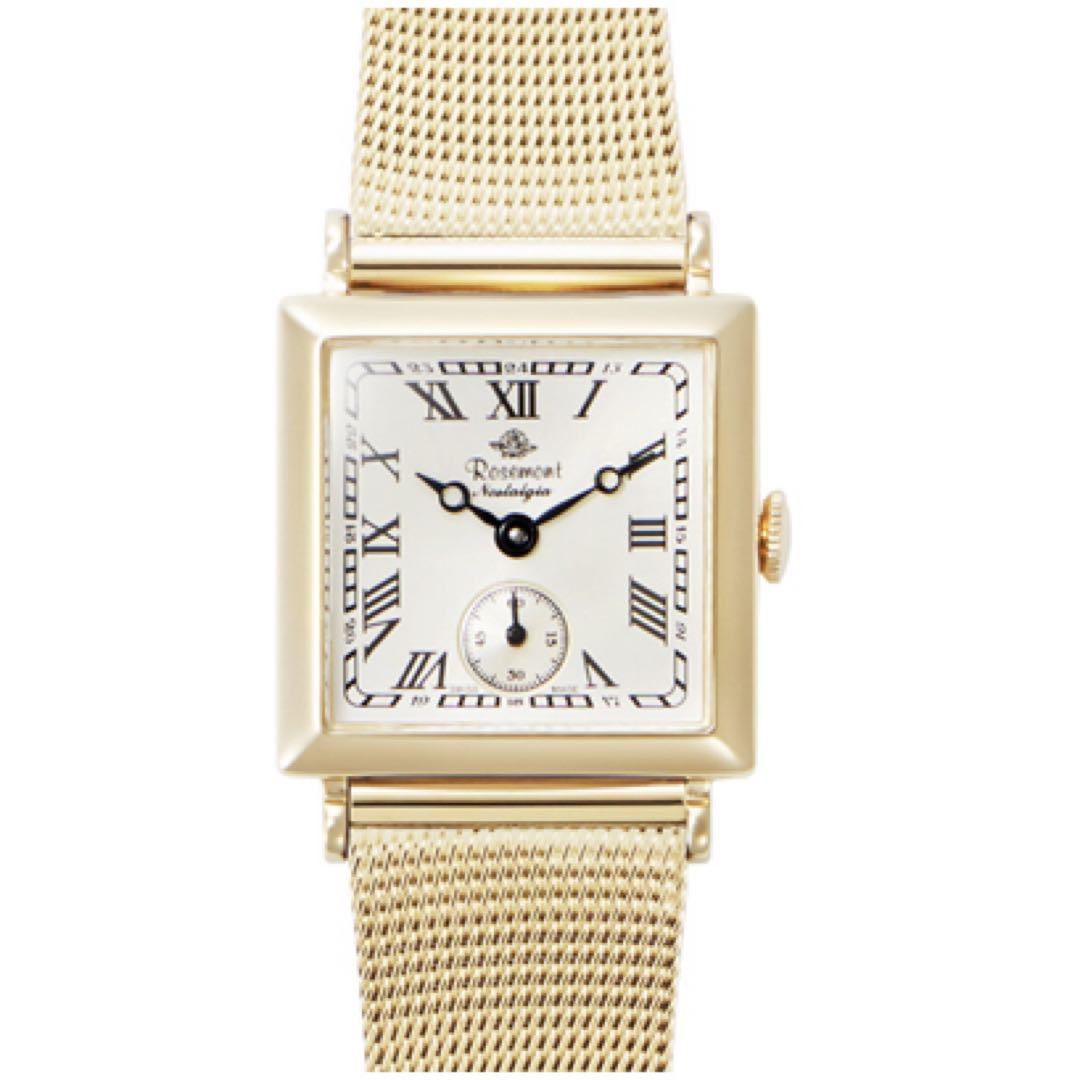 Rosemont アナログ時計 ゴールド　メッシュ