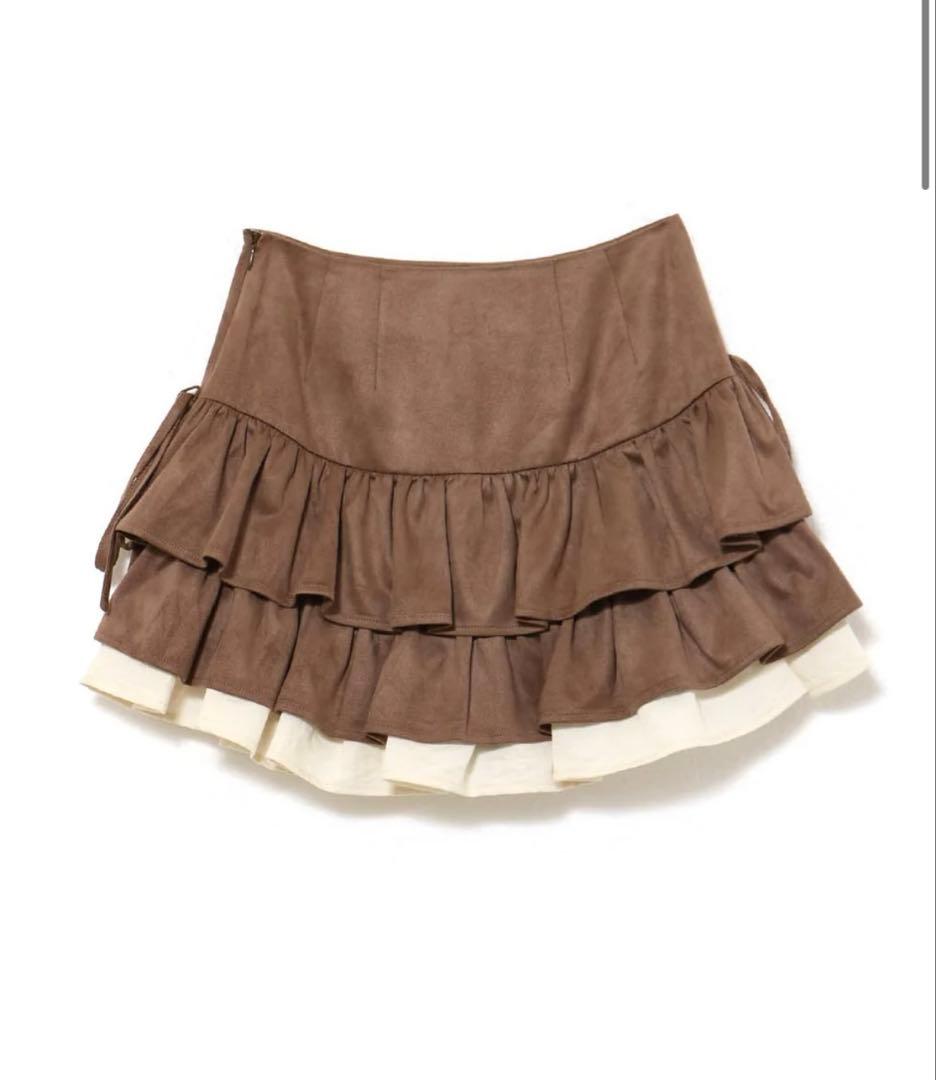 【andmary】Mel gather skirt Mサイズ ブラウン 正規品