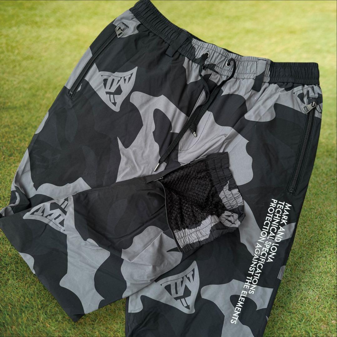 現行タグ　防寒　蓄熱　裏地付き　マーク&ロナ　ジョガーパンツ　M〜L相当　総柄