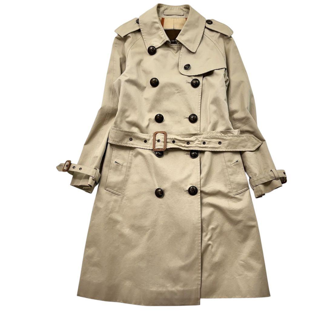【美品】MACKINTOSH マッキントッシュ　トレンチコート ロング　ロゴ