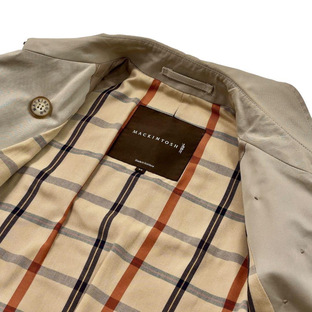 【美品】MACKINTOSH マッキントッシュ　トレンチコート ロング　ロゴ