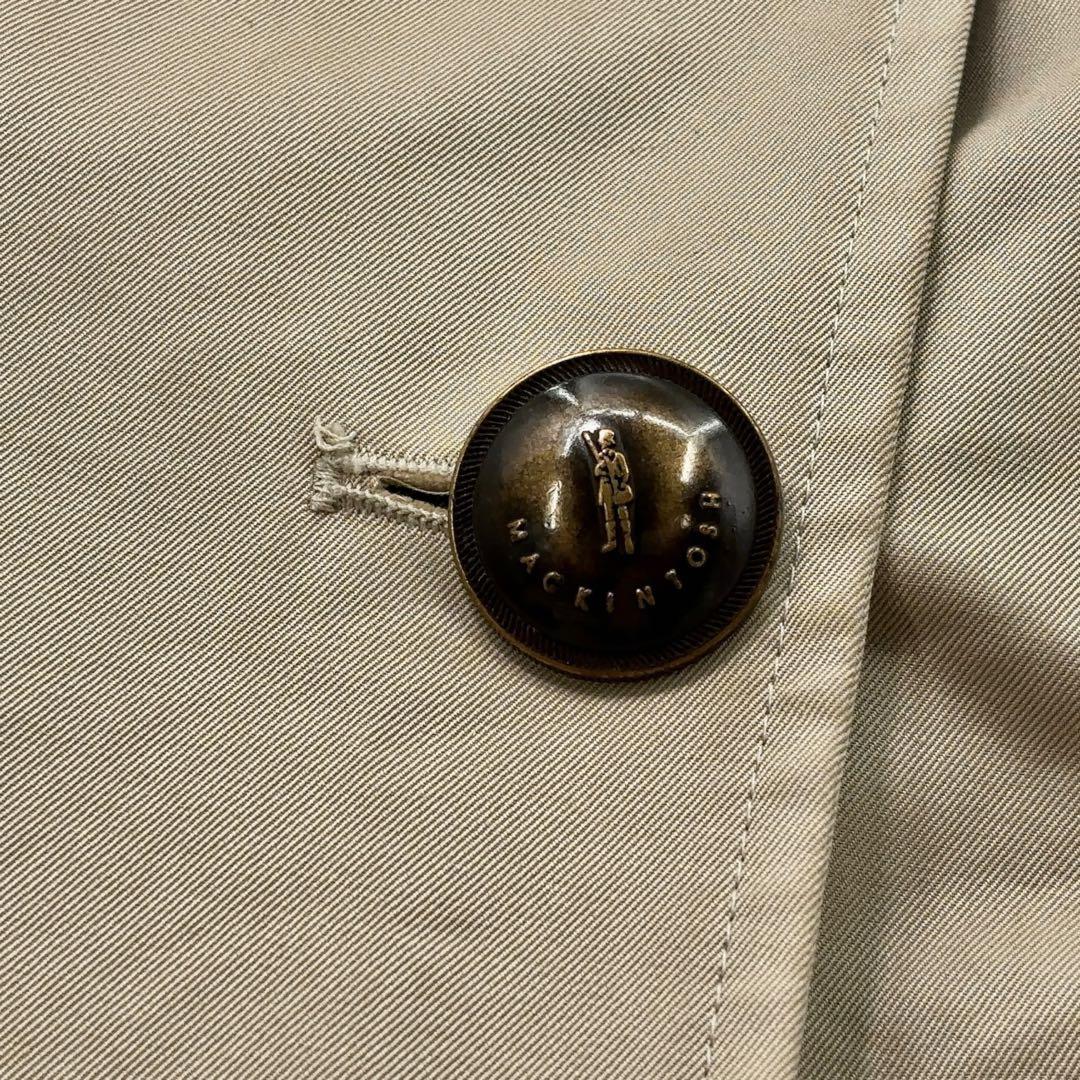 【美品】MACKINTOSH マッキントッシュ　トレンチコート ロング　ロゴ