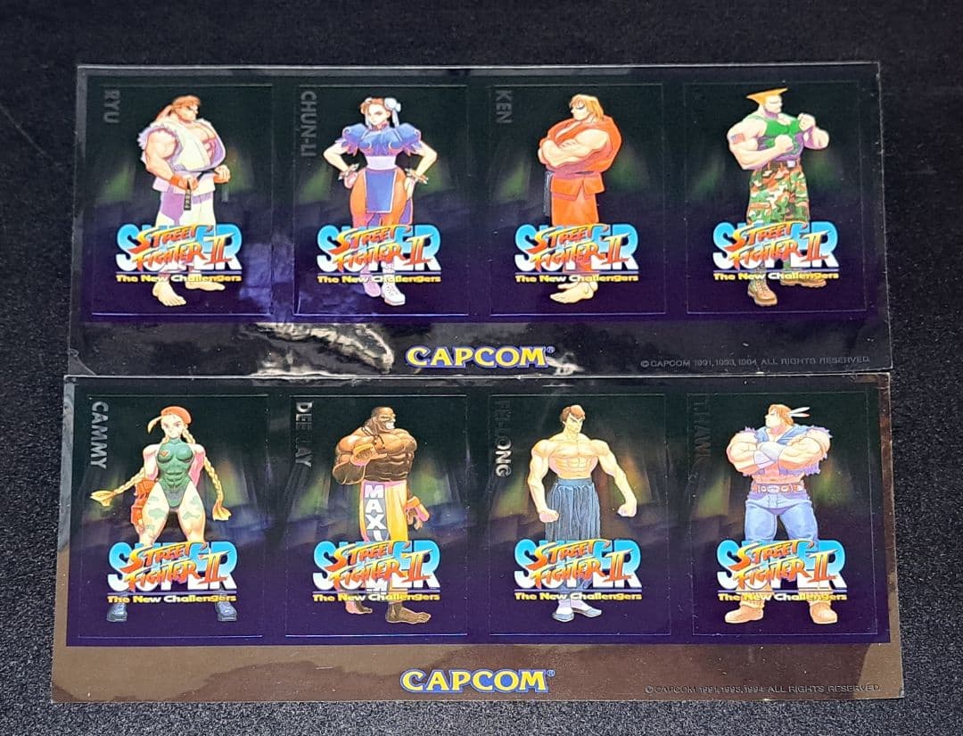 スーパーストリートファイターⅡ　パネル時計&オリジナルステッカー　非売品　超レア