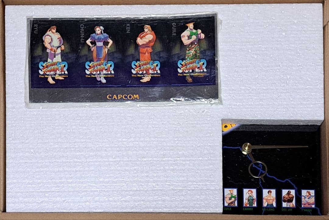 スーパーストリートファイターⅡ　パネル時計&オリジナルステッカー　非売品　超レア
