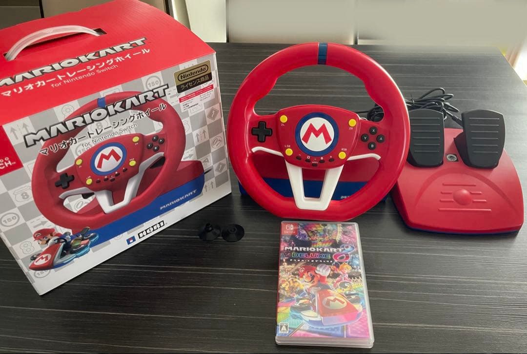 マリオカート8 デラックス　マリオカートレーシングホイール　セット