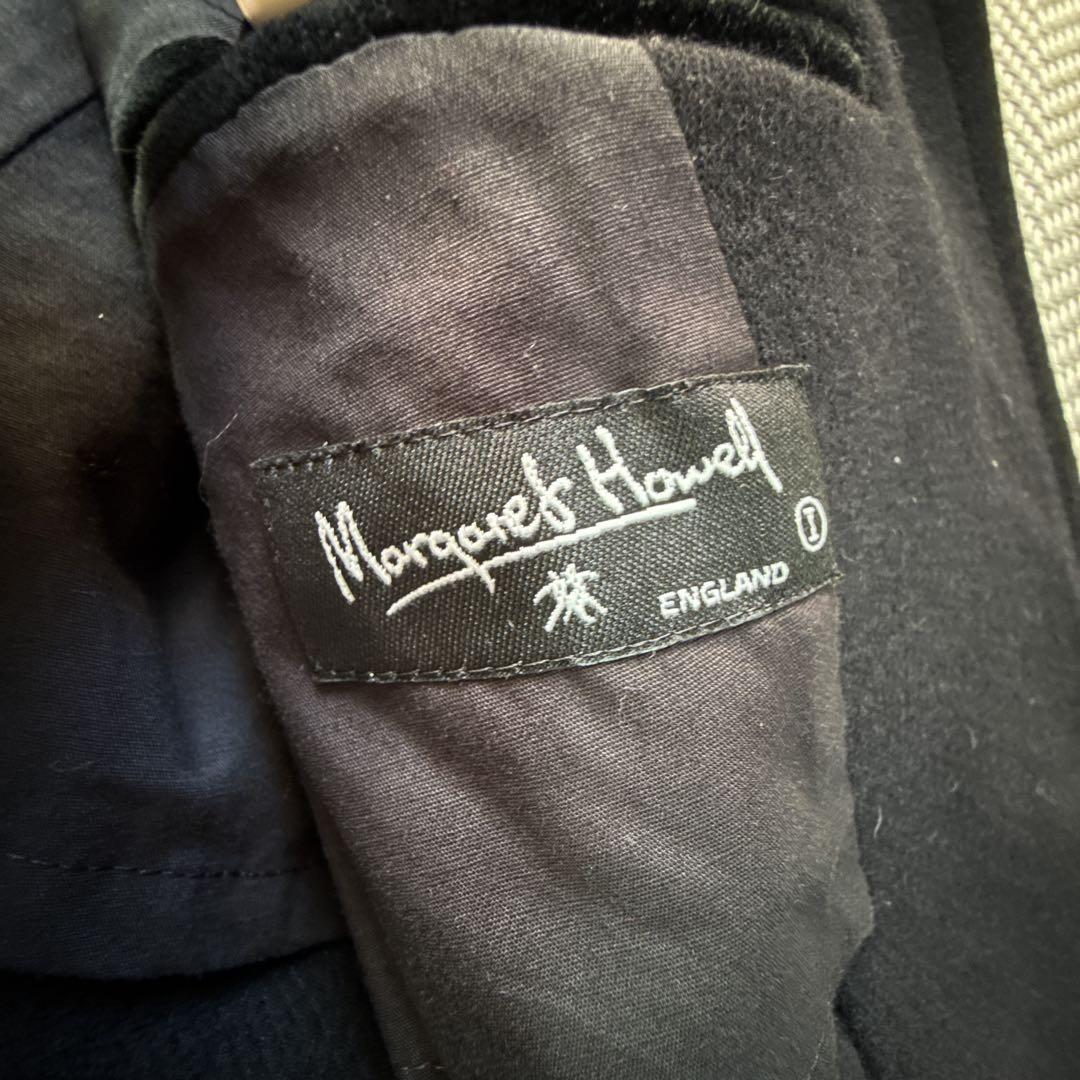 美品 マーガレットハウエル ウールショートコート ジャケットコート ウール100