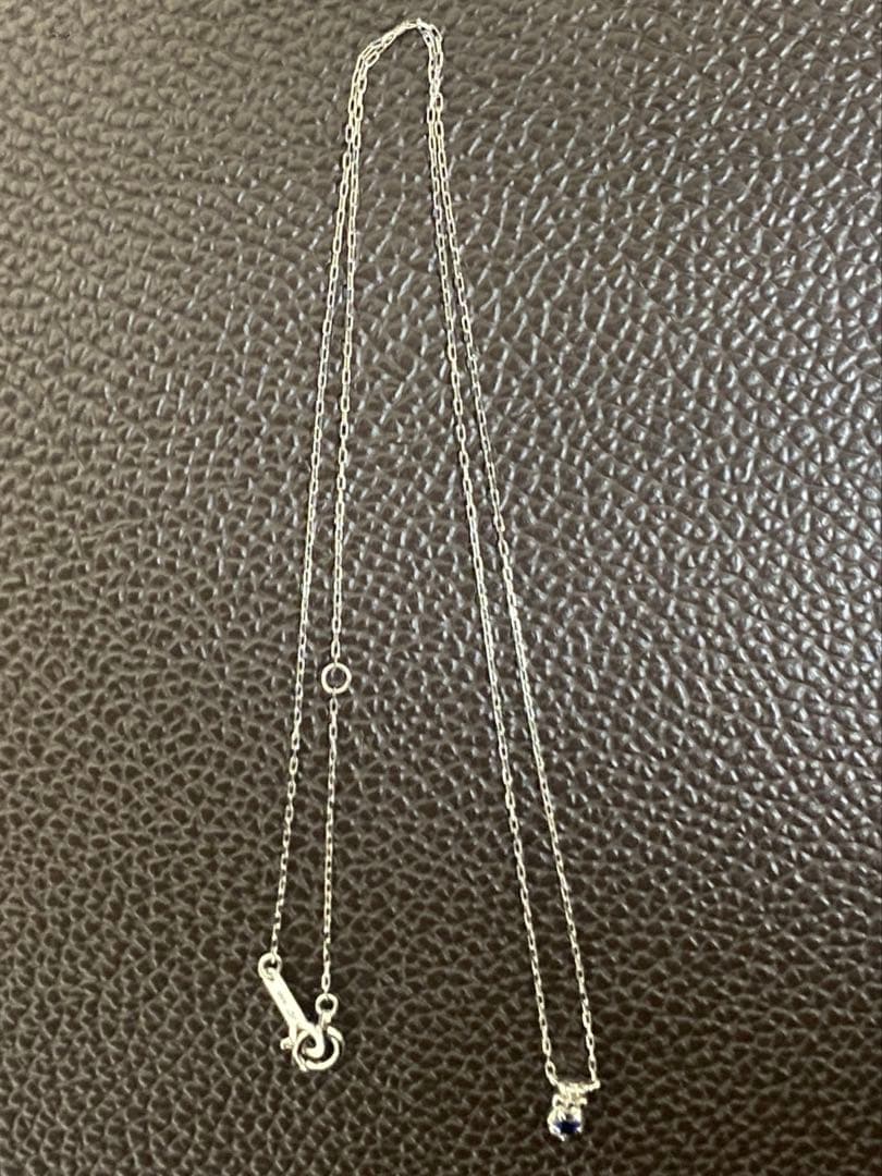 4°C サファイア ダイヤモンド ネックレス　K10