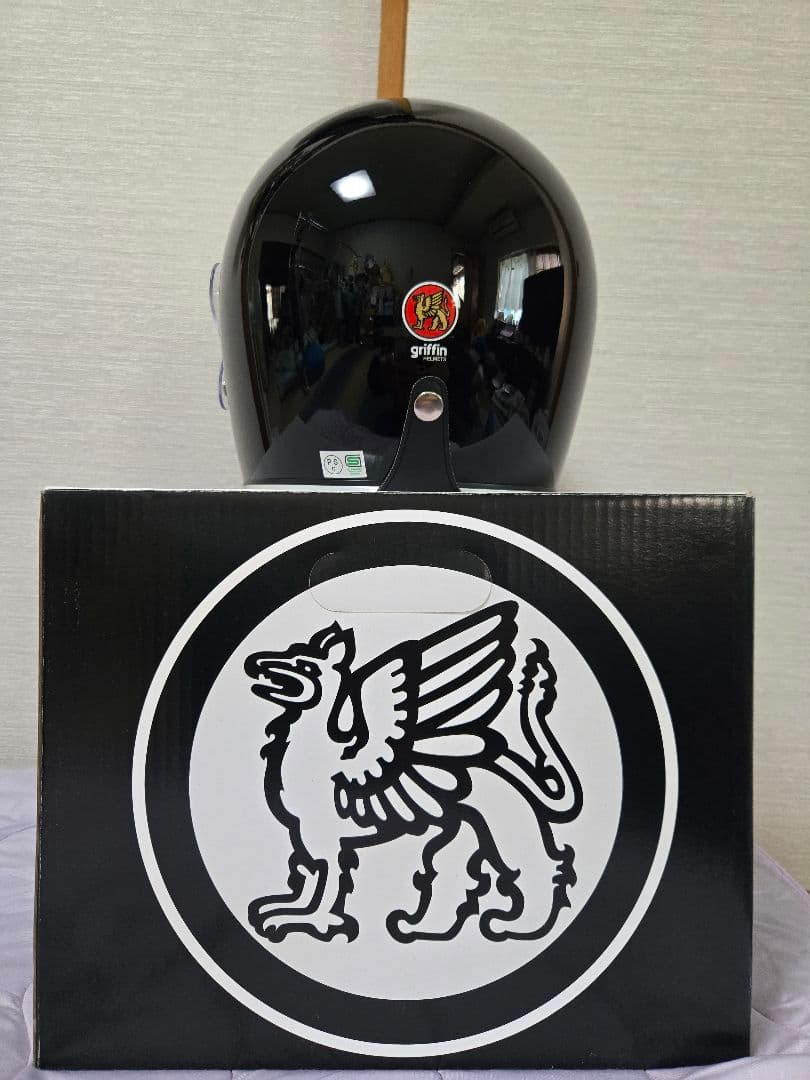 griffin フルフェイスヘルメット シールド付き 黒 箱付き