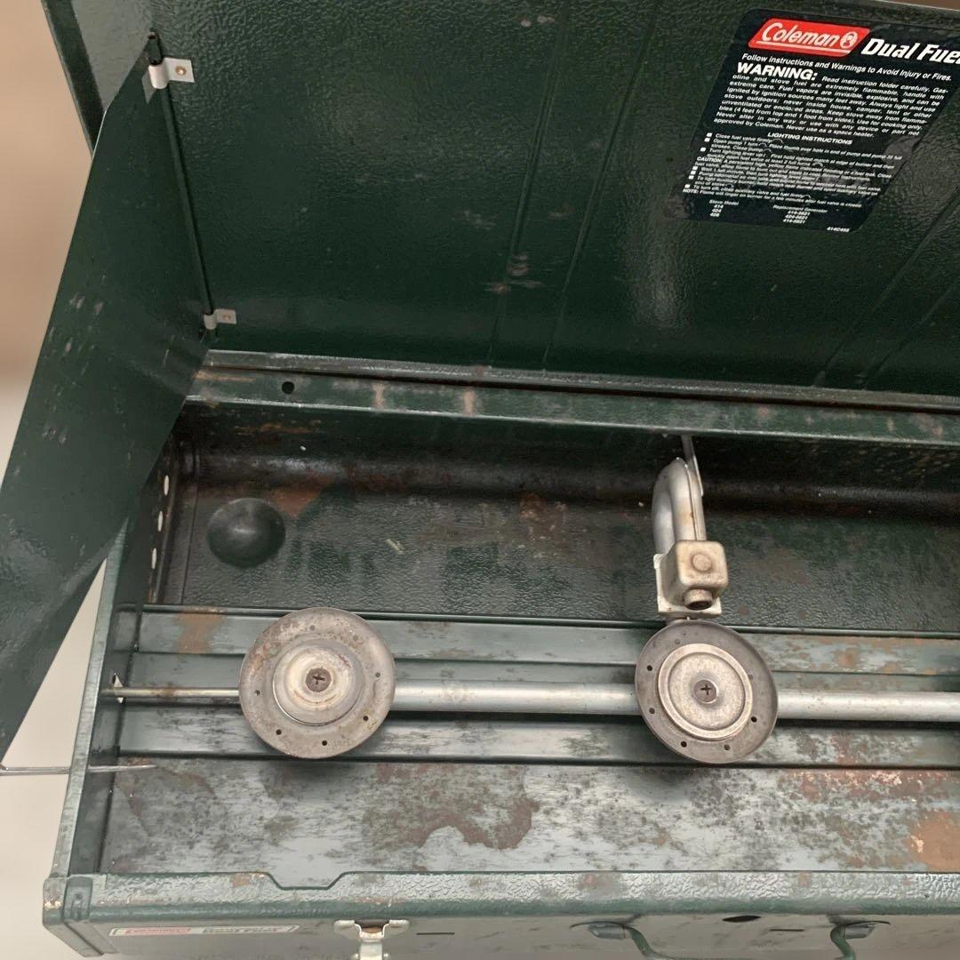 Coleman コールマン428 スリーバーナー　コンロ　デュアルフューエル