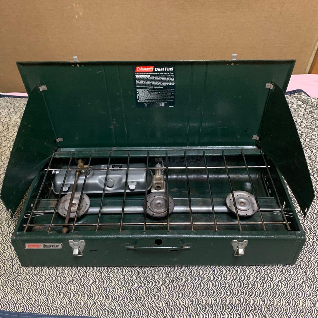 Coleman コールマン428 スリーバーナー　コンロ　デュアルフューエル