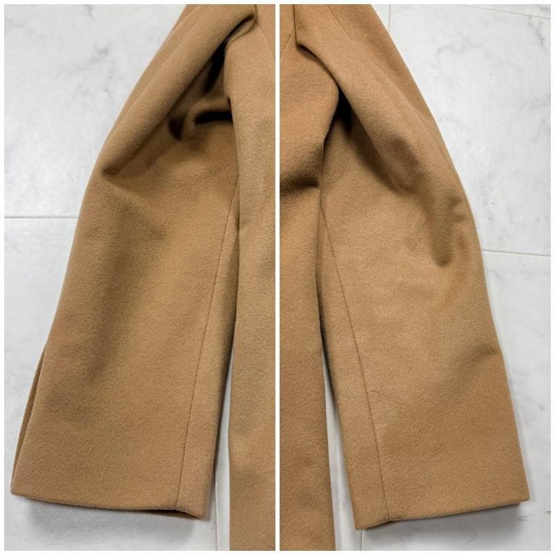 超希少 未使用 XL ビームス　チェスターコート　カシミヤ　キャメル　ビジネス