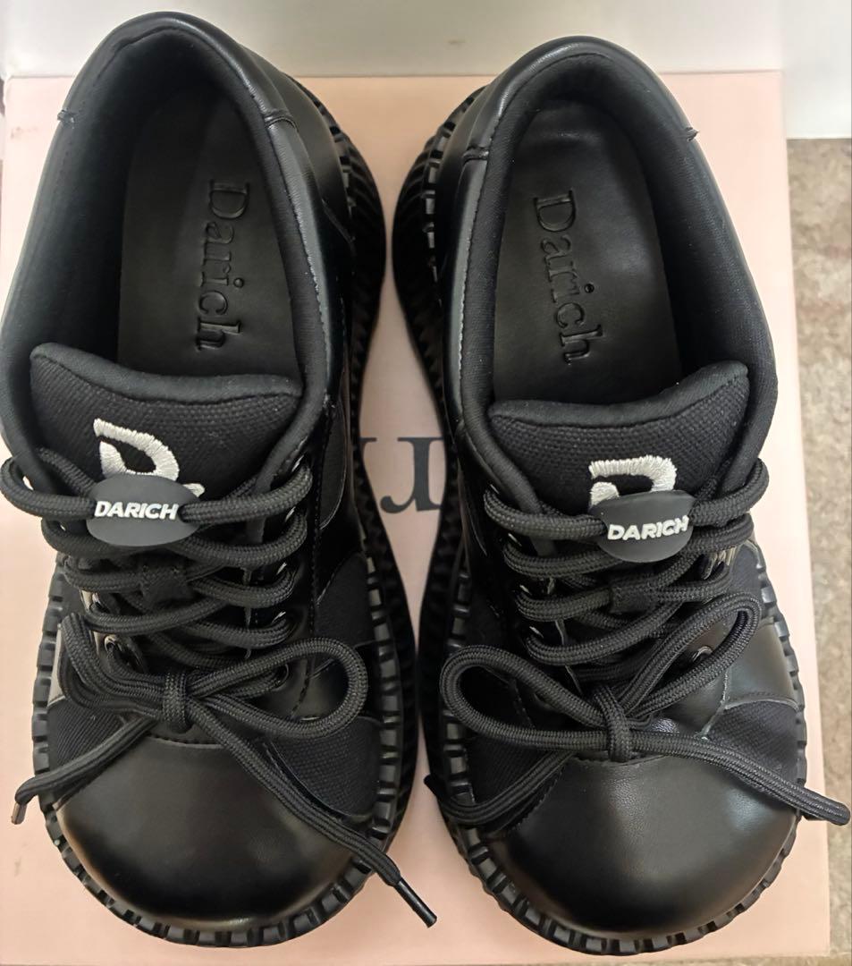 Darich ダーリッチ　Dロゴボリュームスニーカー　Mサイズ　ブラック