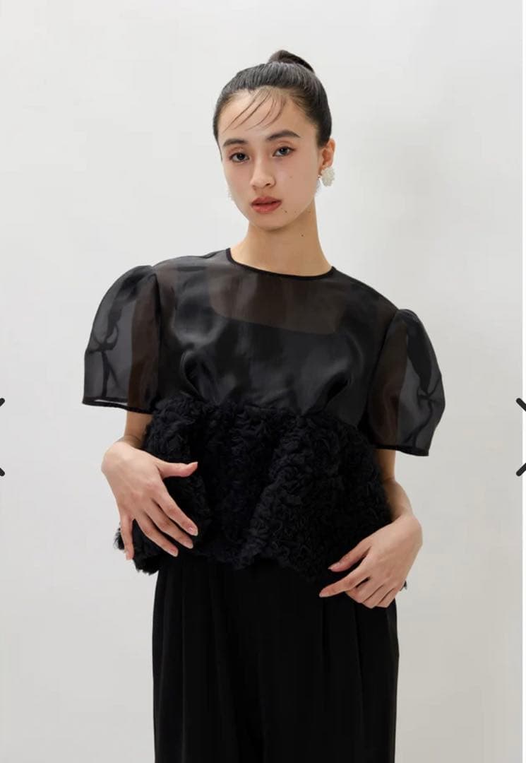 niana スウェルペプラムセットアップパンツドレス