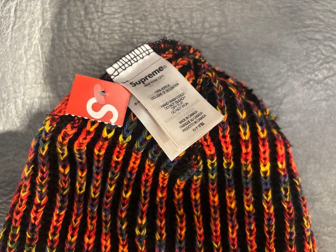 帽子 supreme 25FW Rainbow Loose Gauge Beanie