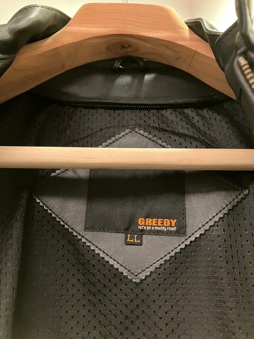 GREEDYのレザージャケット　LL 革質最高