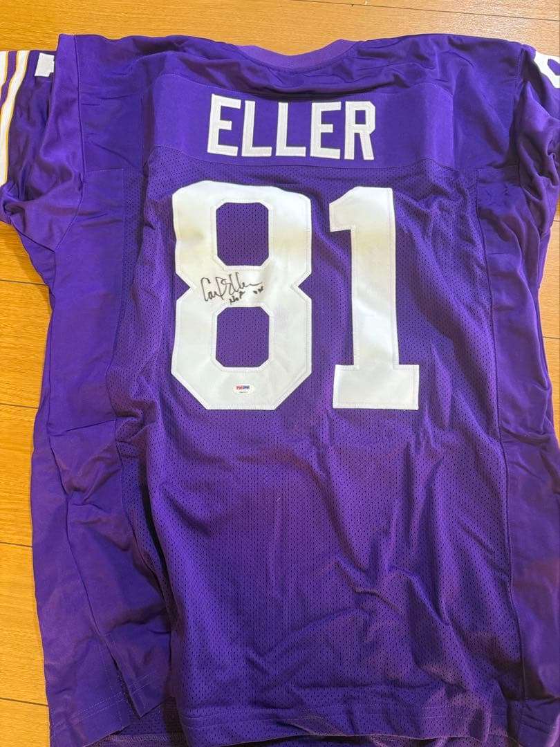 NFL Carl Eller ミネソタ バイキングス 直筆サイン入りユニフォーム