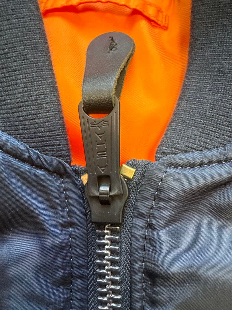 アルファ　MA-1 美品　Lサイズ　ネイビー　JAPAN SPEC 20004