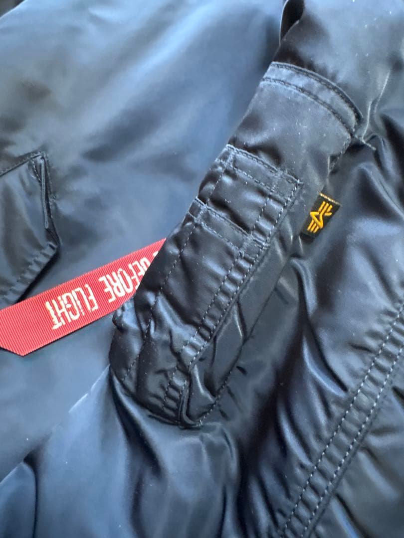 アルファ　MA-1 美品　Lサイズ　ネイビー　JAPAN SPEC 20004