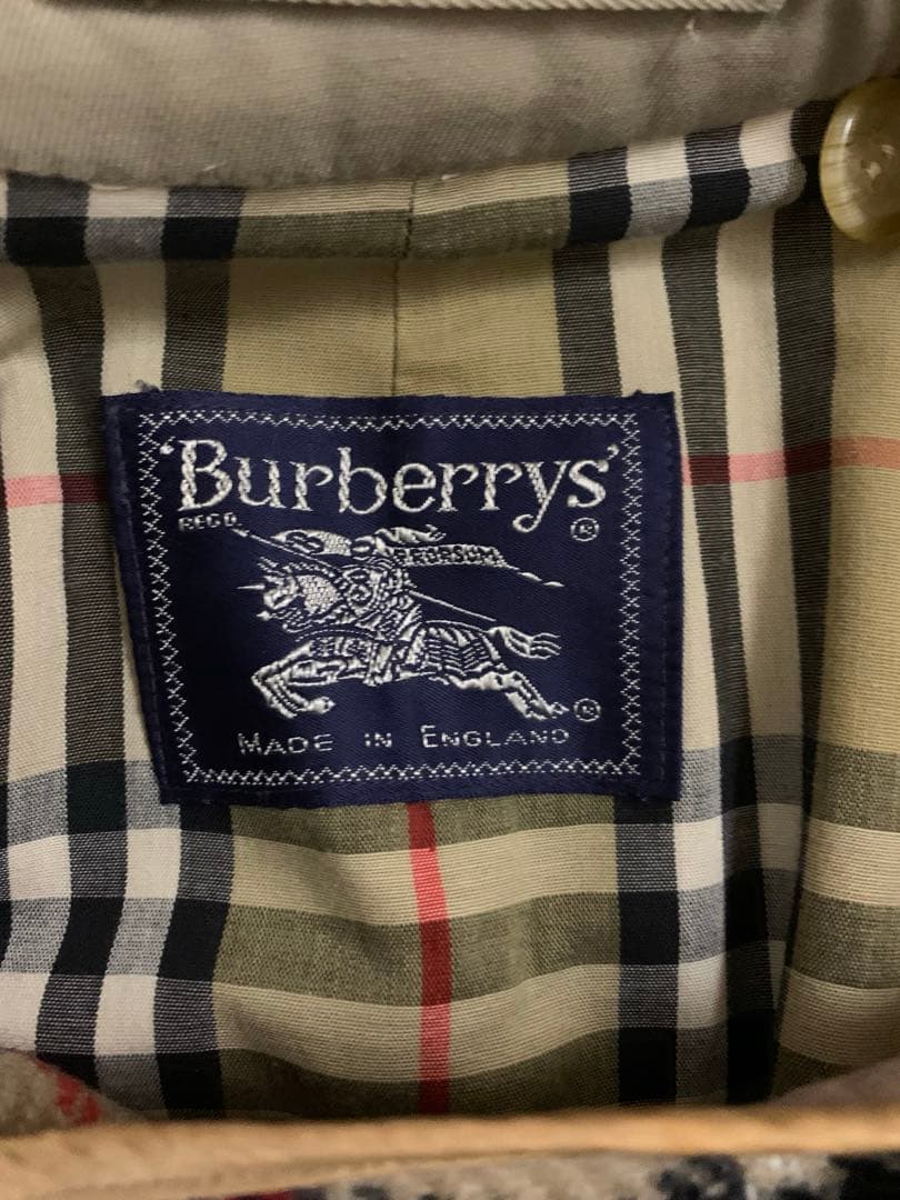 英国製80s バーバリー　トレンチコート　ライナー付　ノバチェック　ヴィンテージ