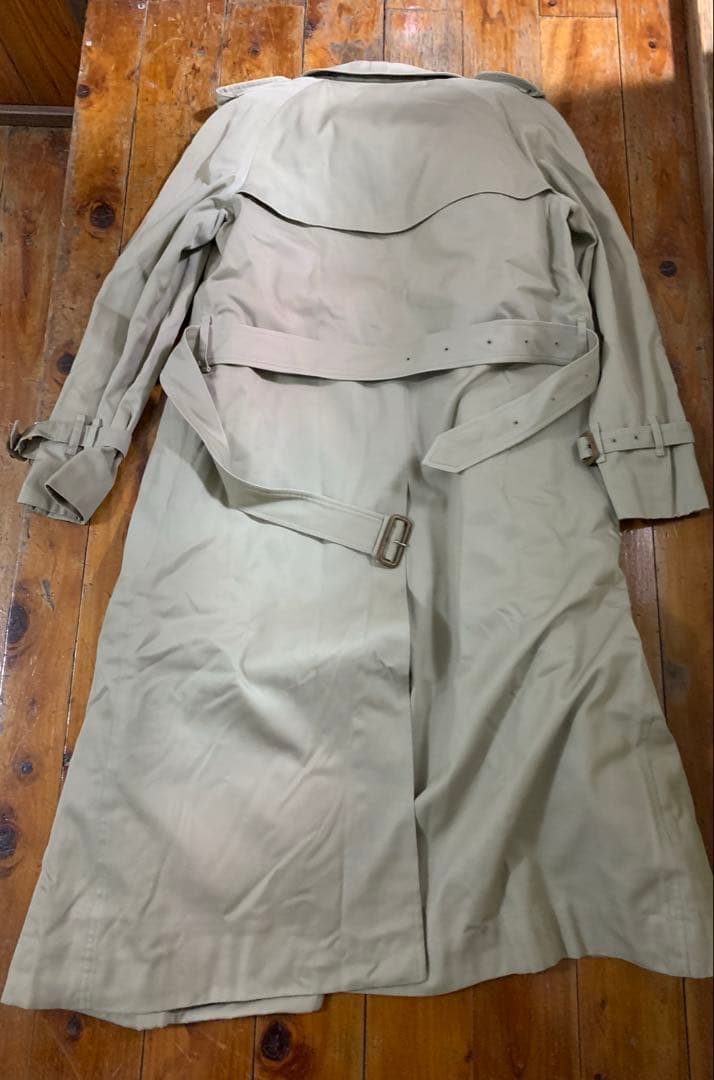 英国製80s バーバリー　トレンチコート　ライナー付　ノバチェック　ヴィンテージ