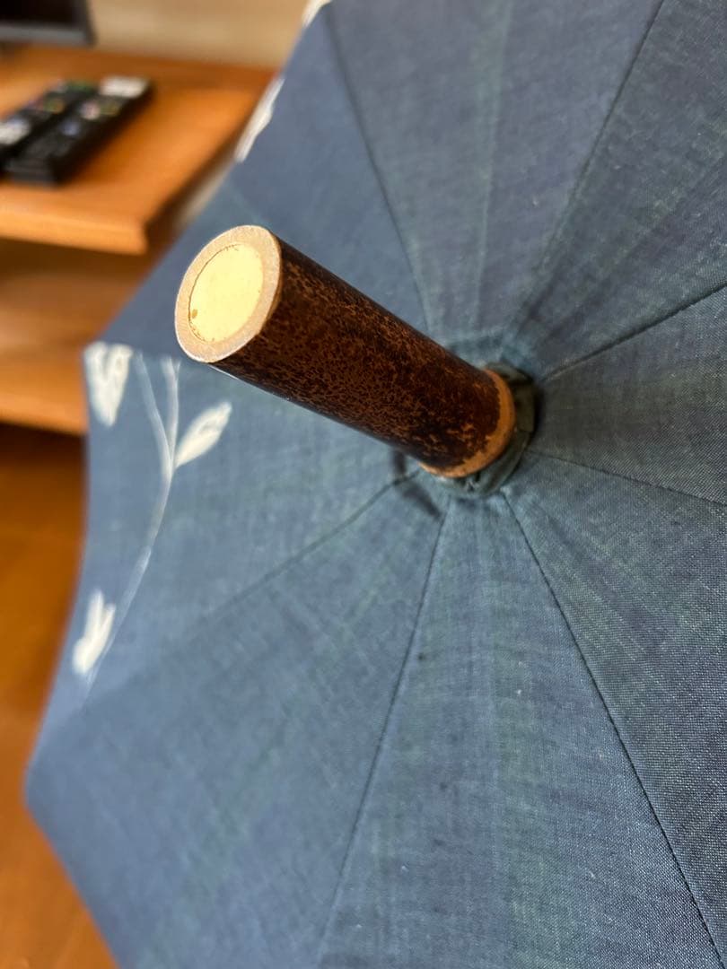 ＜45rpm＞インディゴ 花柄 日傘 非売品 入手困難品