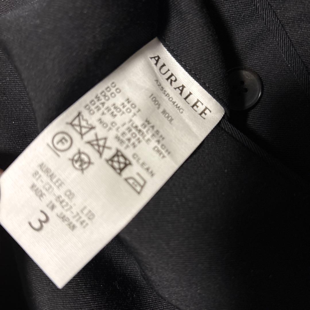 AURALEE　LIGHT WOOL MAX GABARDINE SHORTS