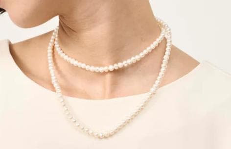 SOEJU　淡水パールロングネックレス