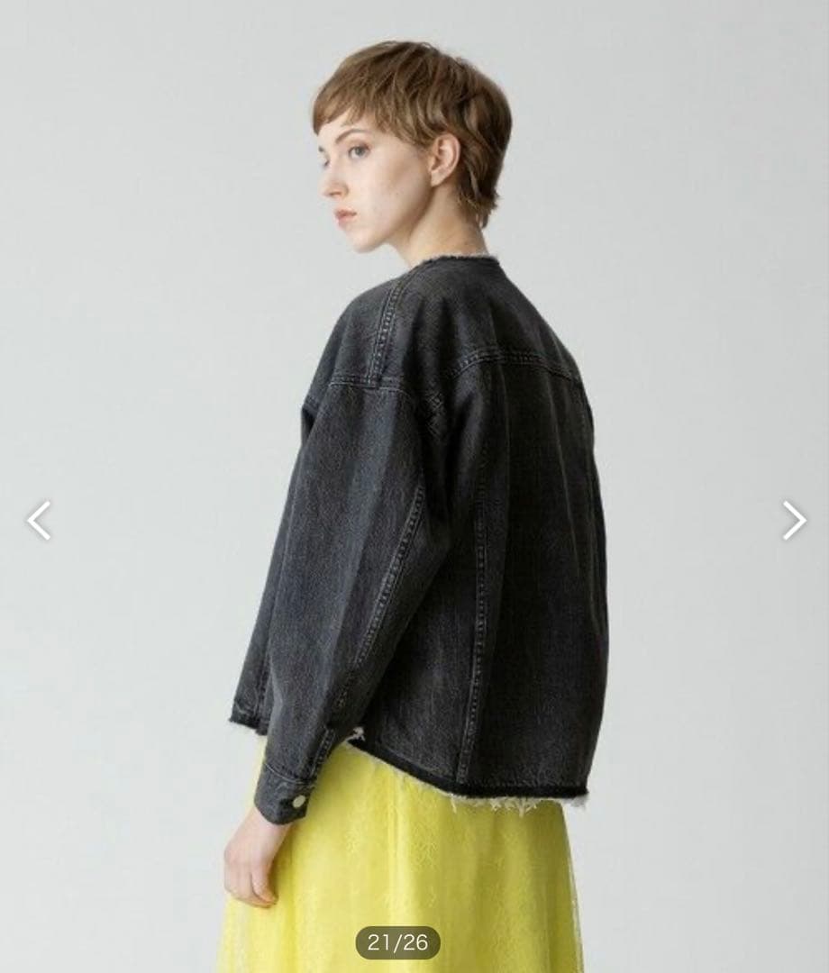 allureville （アルアバイル）デニムブルゾン　ブラック